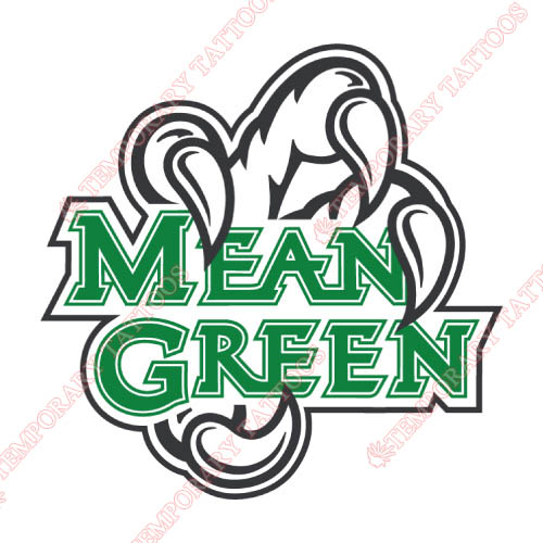 North Texas Mean Green Customize Temporary Tattoos Stickers NO.5612